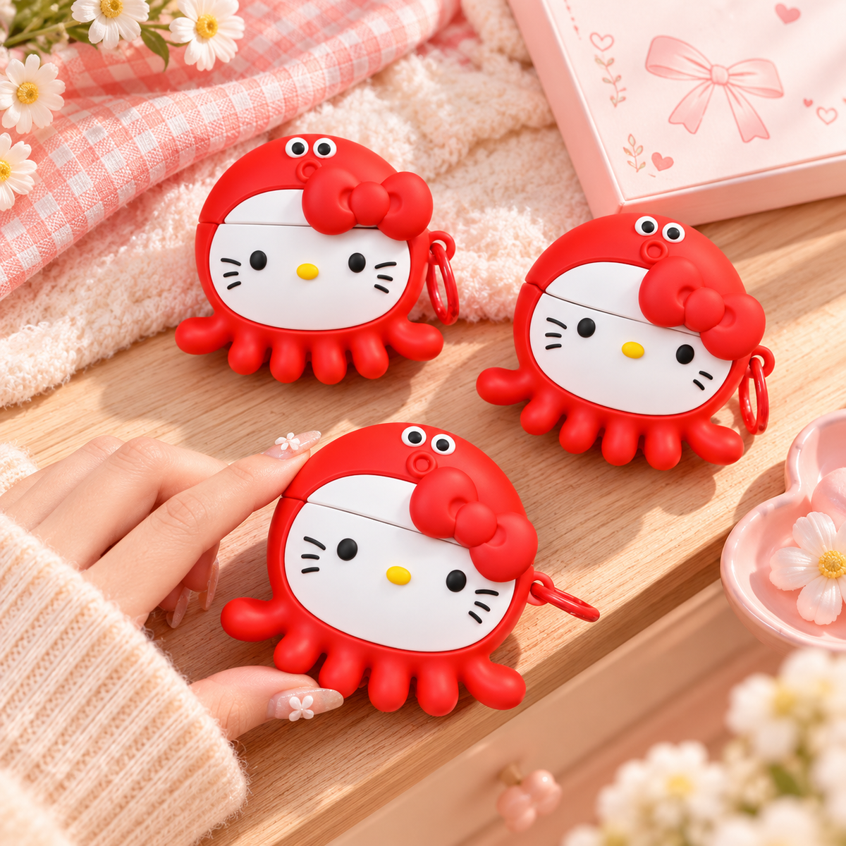 PurrPods Kawaii Octopus Earbud Case