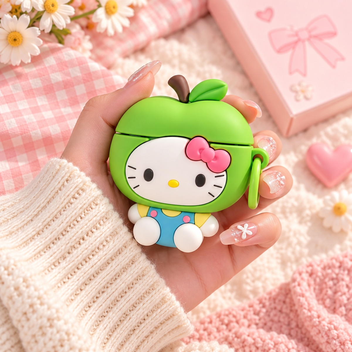 PurrPods Kawaii Apple Kitty Earbud Case
