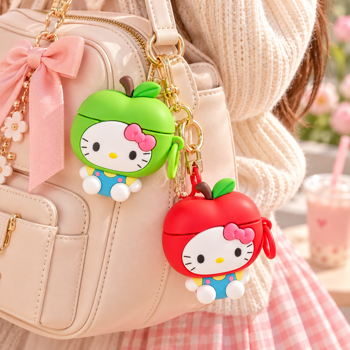PurrPods Kawaii Apple Kitty Earbud Case